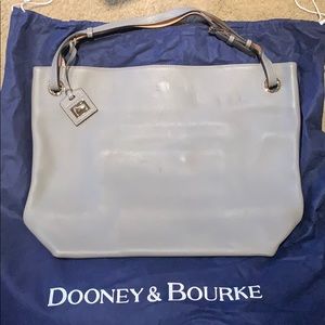 Dooney & Bourke Large Grommet Sac Bag Purse Gray